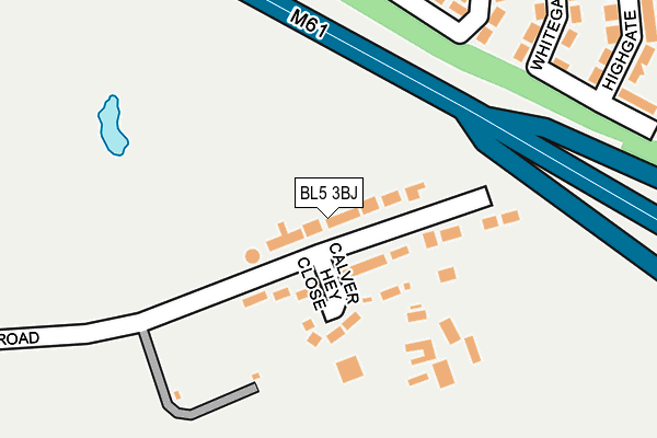 BL5 3BJ map - OS OpenMap – Local (Ordnance Survey)