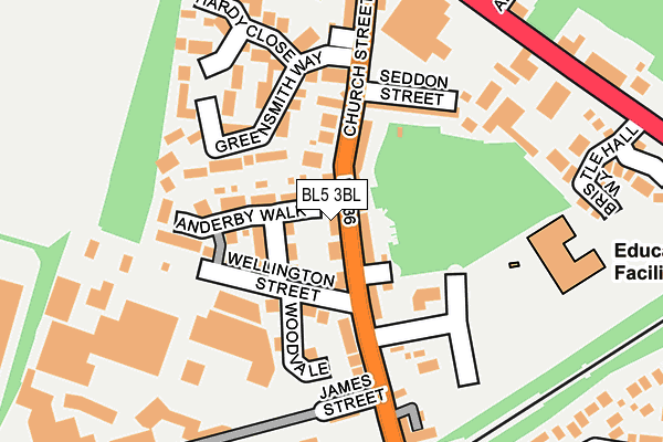 BL5 3BL map - OS OpenMap – Local (Ordnance Survey)