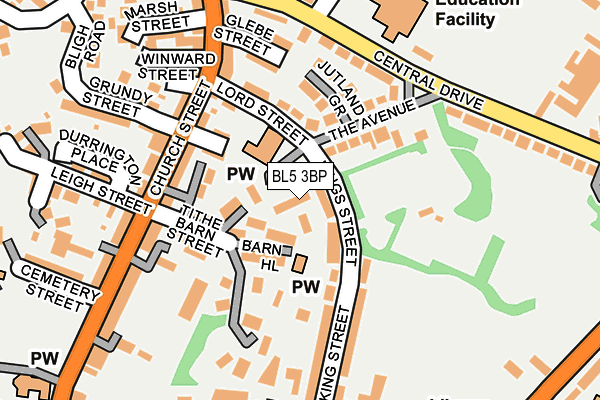 BL5 3BP map - OS OpenMap – Local (Ordnance Survey)