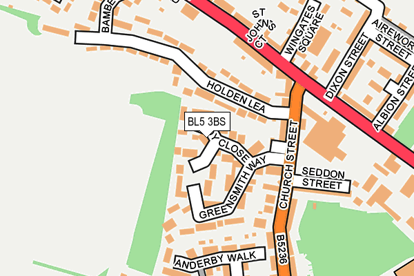 BL5 3BS map - OS OpenMap – Local (Ordnance Survey)