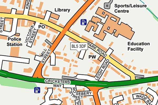 BL5 3DF map - OS OpenMap – Local (Ordnance Survey)