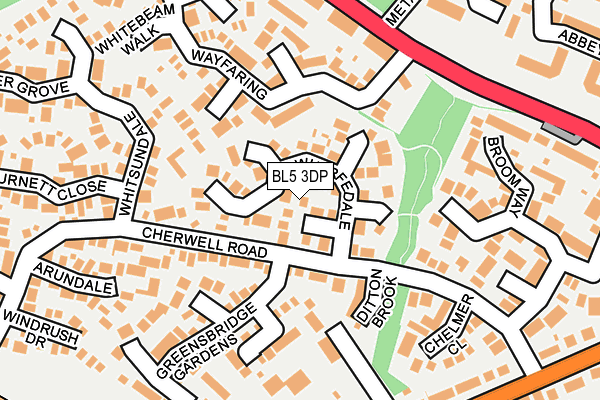 BL5 3DP map - OS OpenMap – Local (Ordnance Survey)