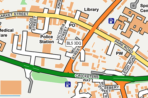 BL5 3DQ map - OS OpenMap – Local (Ordnance Survey)