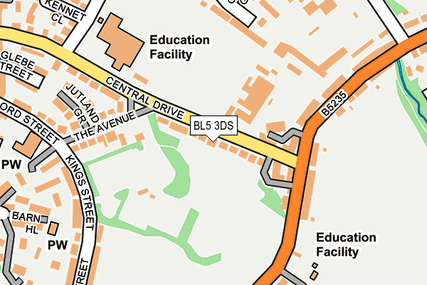 BL5 3DS map - OS OpenMap – Local (Ordnance Survey)