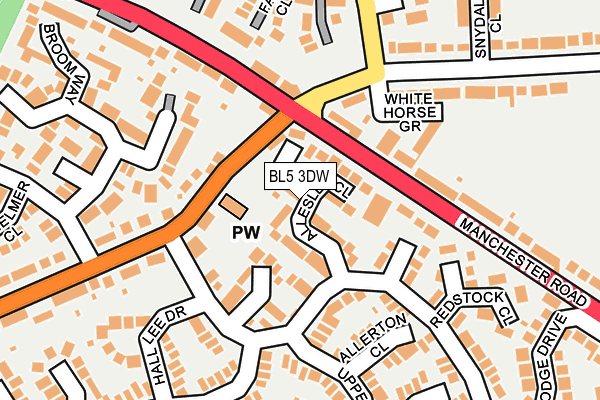 BL5 3DW map - OS OpenMap – Local (Ordnance Survey)