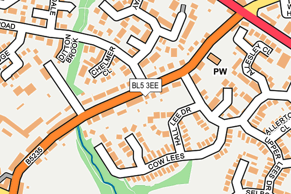 BL5 3EE map - OS OpenMap – Local (Ordnance Survey)