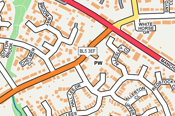 BL5 3EF map - OS OpenMap – Local (Ordnance Survey)