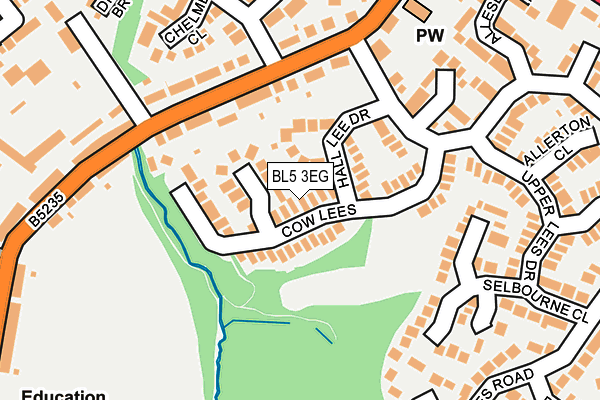 BL5 3EG map - OS OpenMap – Local (Ordnance Survey)