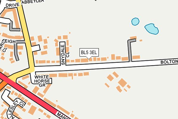 BL5 3EL map - OS OpenMap – Local (Ordnance Survey)