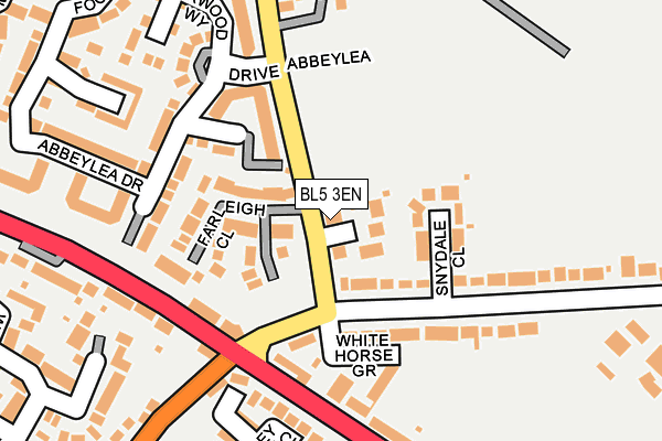 BL5 3EN map - OS OpenMap – Local (Ordnance Survey)