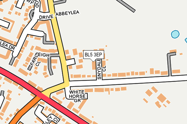 BL5 3EP map - OS OpenMap – Local (Ordnance Survey)