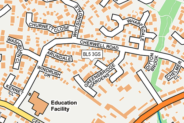 BL5 3GS map - OS OpenMap – Local (Ordnance Survey)