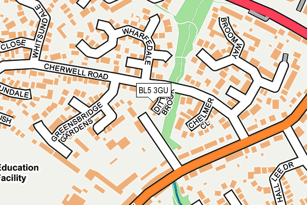 BL5 3GU map - OS OpenMap – Local (Ordnance Survey)