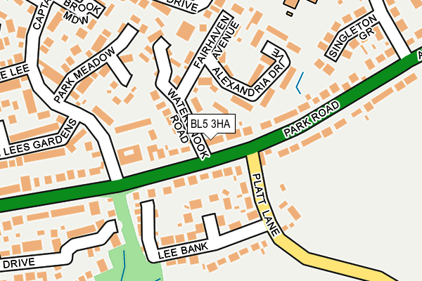 BL5 3HA map - OS OpenMap – Local (Ordnance Survey)