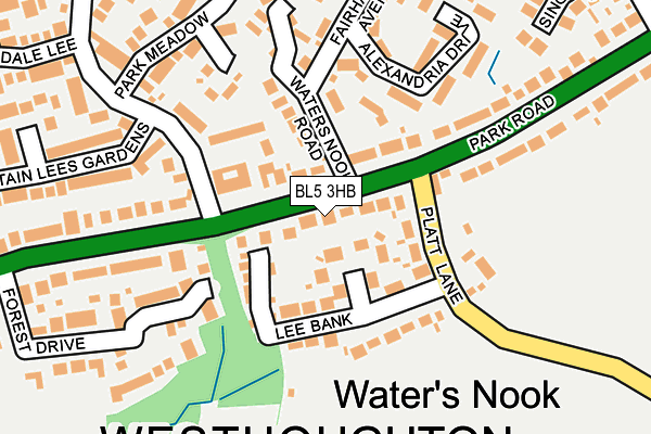 BL5 3HB map - OS OpenMap – Local (Ordnance Survey)