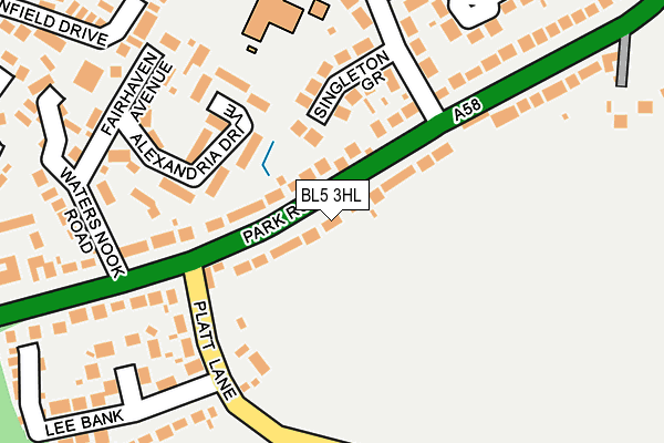 BL5 3HL map - OS OpenMap – Local (Ordnance Survey)