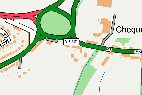 BL5 3JD map - OS OpenMap – Local (Ordnance Survey)