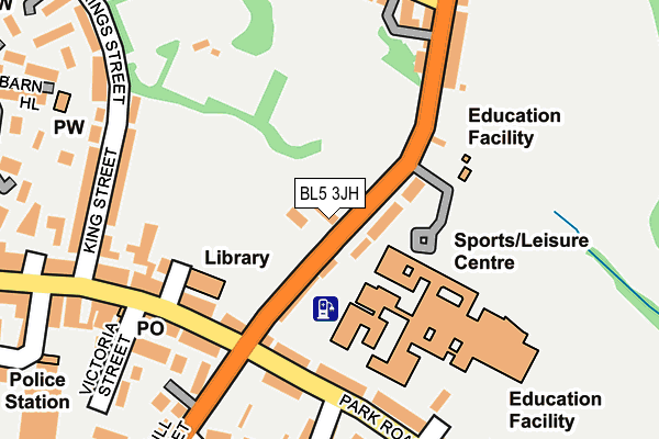 BL5 3JH map - OS OpenMap – Local (Ordnance Survey)