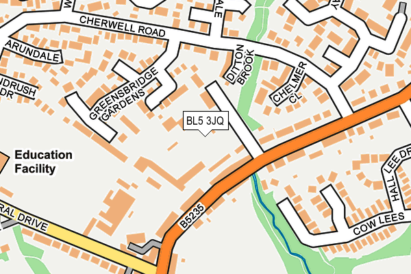 BL5 3JQ map - OS OpenMap – Local (Ordnance Survey)