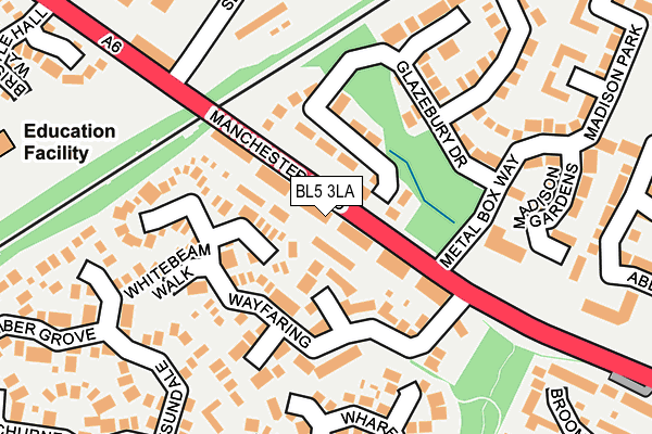 BL5 3LA map - OS OpenMap – Local (Ordnance Survey)