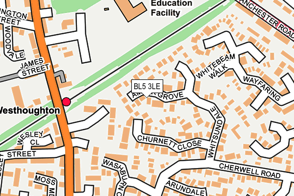 BL5 3LE map - OS OpenMap – Local (Ordnance Survey)