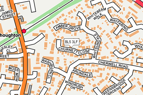 BL5 3LF map - OS OpenMap – Local (Ordnance Survey)