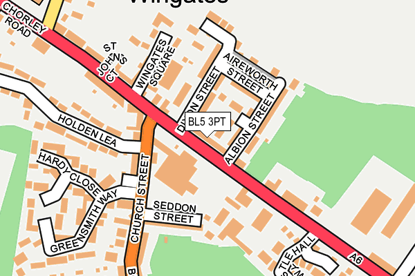 BL5 3PT map - OS OpenMap – Local (Ordnance Survey)
