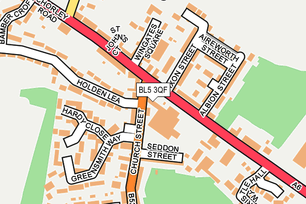 BL5 3QF map - OS OpenMap – Local (Ordnance Survey)