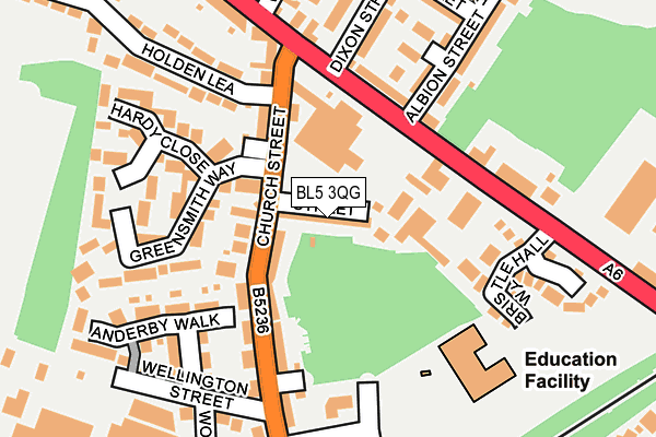 BL5 3QG map - OS OpenMap – Local (Ordnance Survey)