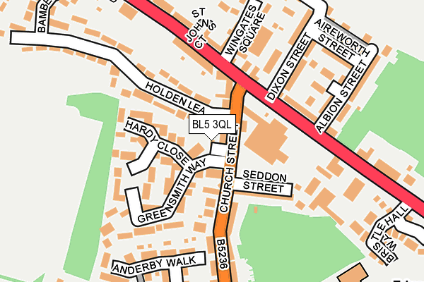 BL5 3QL map - OS OpenMap – Local (Ordnance Survey)