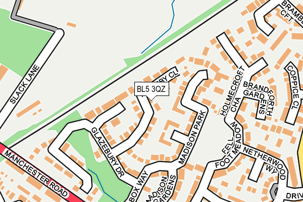 BL5 3QZ map - OS OpenMap – Local (Ordnance Survey)