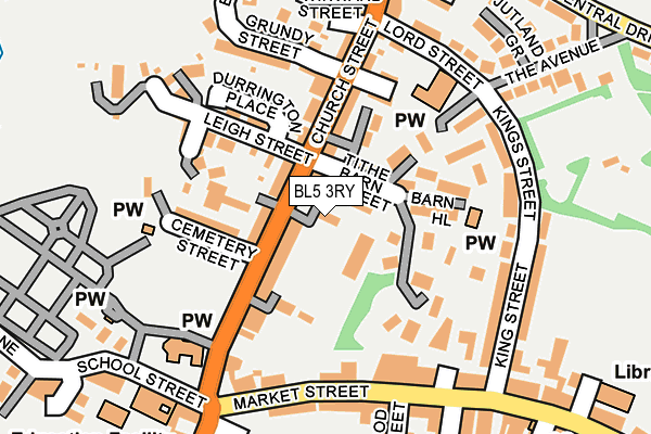 BL5 3RY map - OS OpenMap – Local (Ordnance Survey)