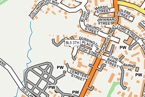BL5 3TH map - OS OpenMap – Local (Ordnance Survey)