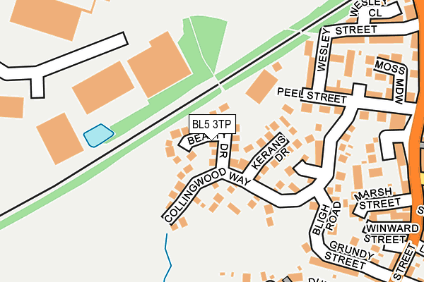 BL5 3TP map - OS OpenMap – Local (Ordnance Survey)