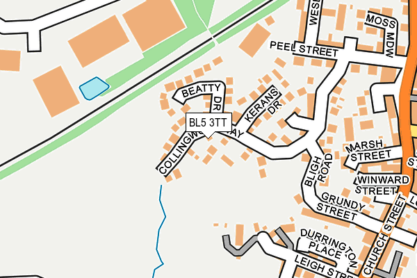 BL5 3TT map - OS OpenMap – Local (Ordnance Survey)