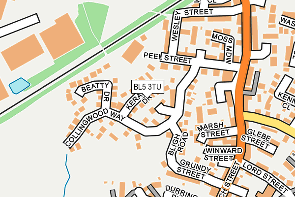 BL5 3TU map - OS OpenMap – Local (Ordnance Survey)