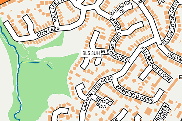 BL5 3UH map - OS OpenMap – Local (Ordnance Survey)