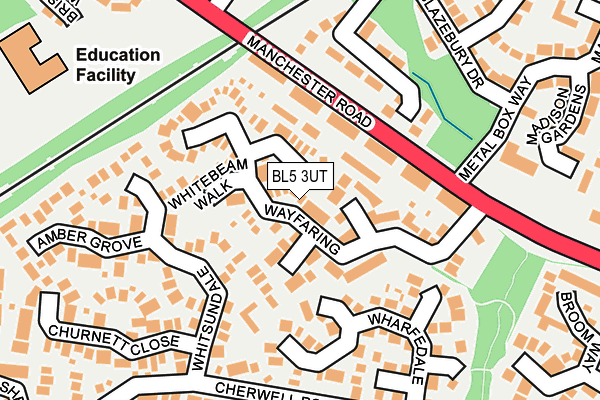 BL5 3UT map - OS OpenMap – Local (Ordnance Survey)