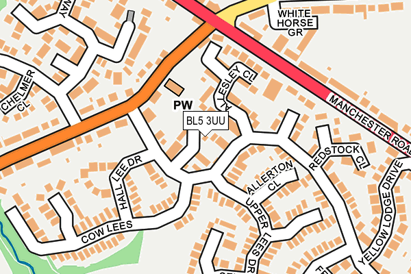 BL5 3UU map - OS OpenMap – Local (Ordnance Survey)