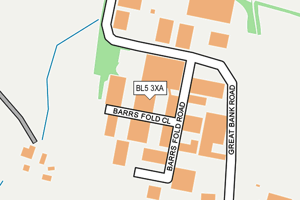 BL5 3XA map - OS OpenMap – Local (Ordnance Survey)