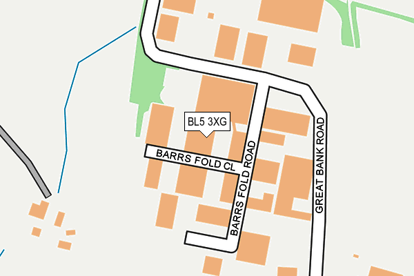 BL5 3XG map - OS OpenMap – Local (Ordnance Survey)