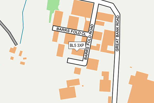 BL5 3XP map - OS OpenMap – Local (Ordnance Survey)