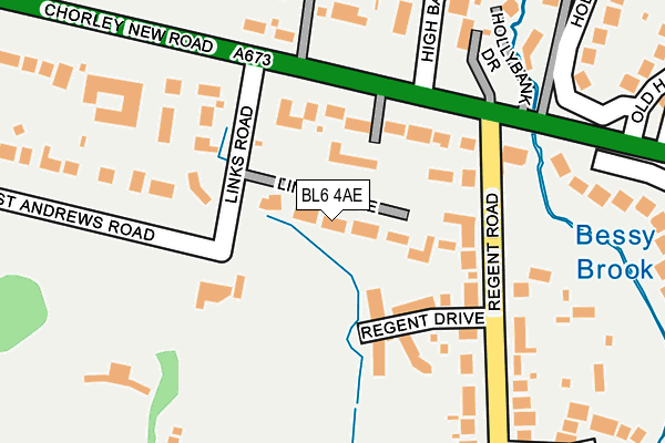 BL6 4AE map - OS OpenMap – Local (Ordnance Survey)