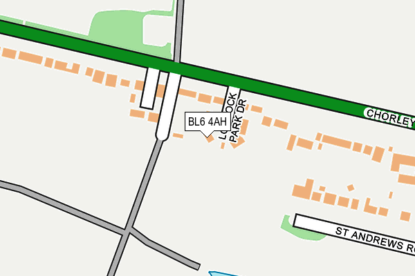 BL6 4AH map - OS OpenMap – Local (Ordnance Survey)