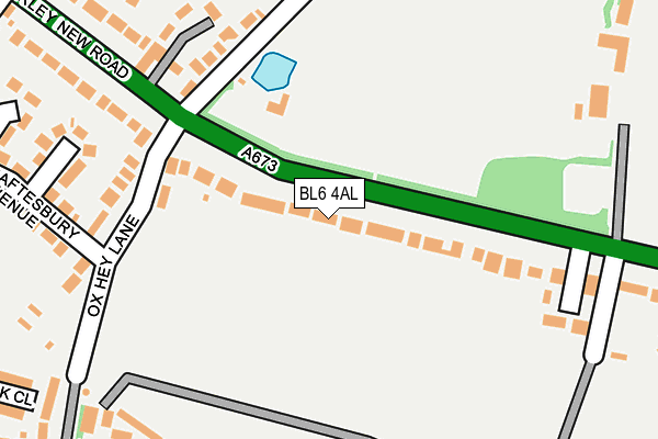 BL6 4AL map - OS OpenMap – Local (Ordnance Survey)