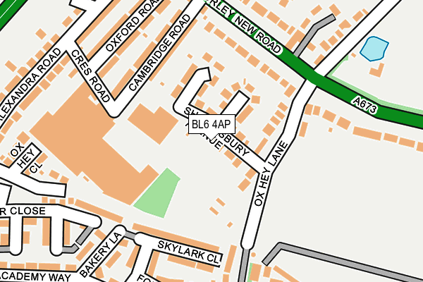 BL6 4AP map - OS OpenMap – Local (Ordnance Survey)