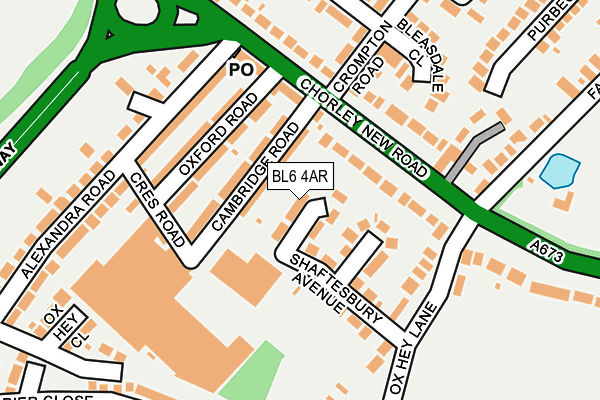 BL6 4AR map - OS OpenMap – Local (Ordnance Survey)