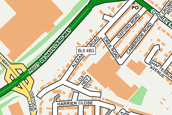 BL6 4BG map - OS OpenMap – Local (Ordnance Survey)