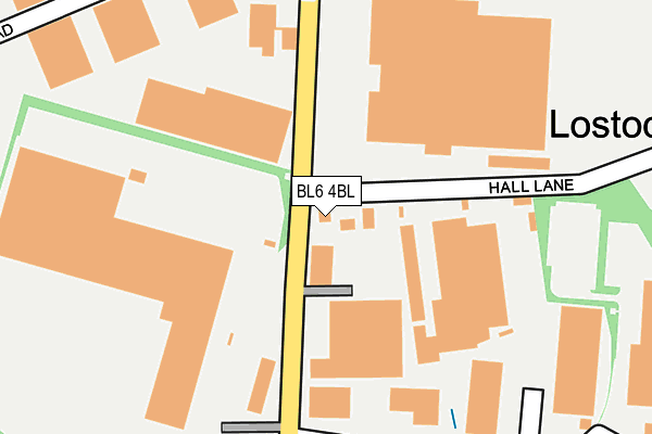 BL6 4BL map - OS OpenMap – Local (Ordnance Survey)