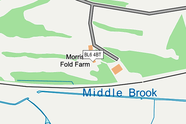 BL6 4BT map - OS OpenMap – Local (Ordnance Survey)